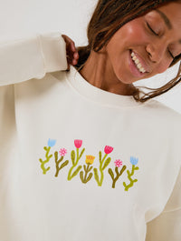 Catarina Morais x Skinnydip Sweatshirt In White Hoodies & Sweatshirts Skinnydip London