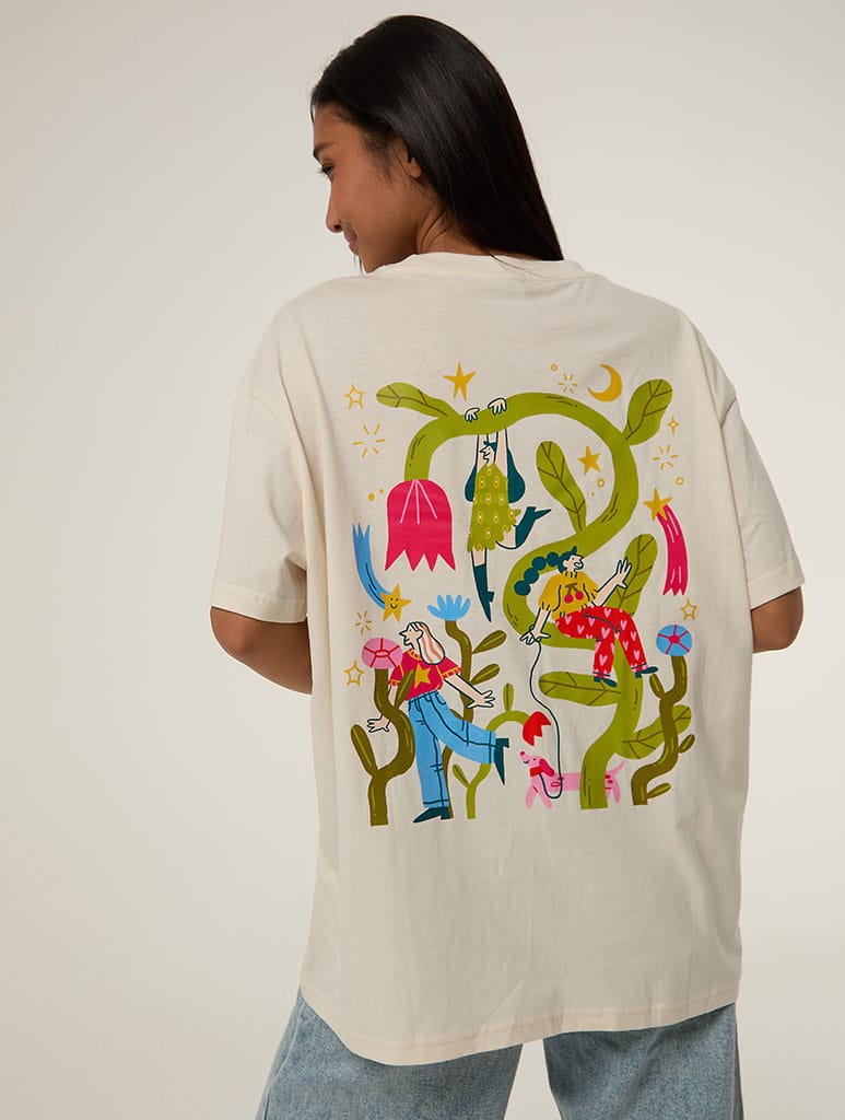 Catarina Morais x Skinnydip T-Shirt In White Tops & T-Shirts Skinnydip London