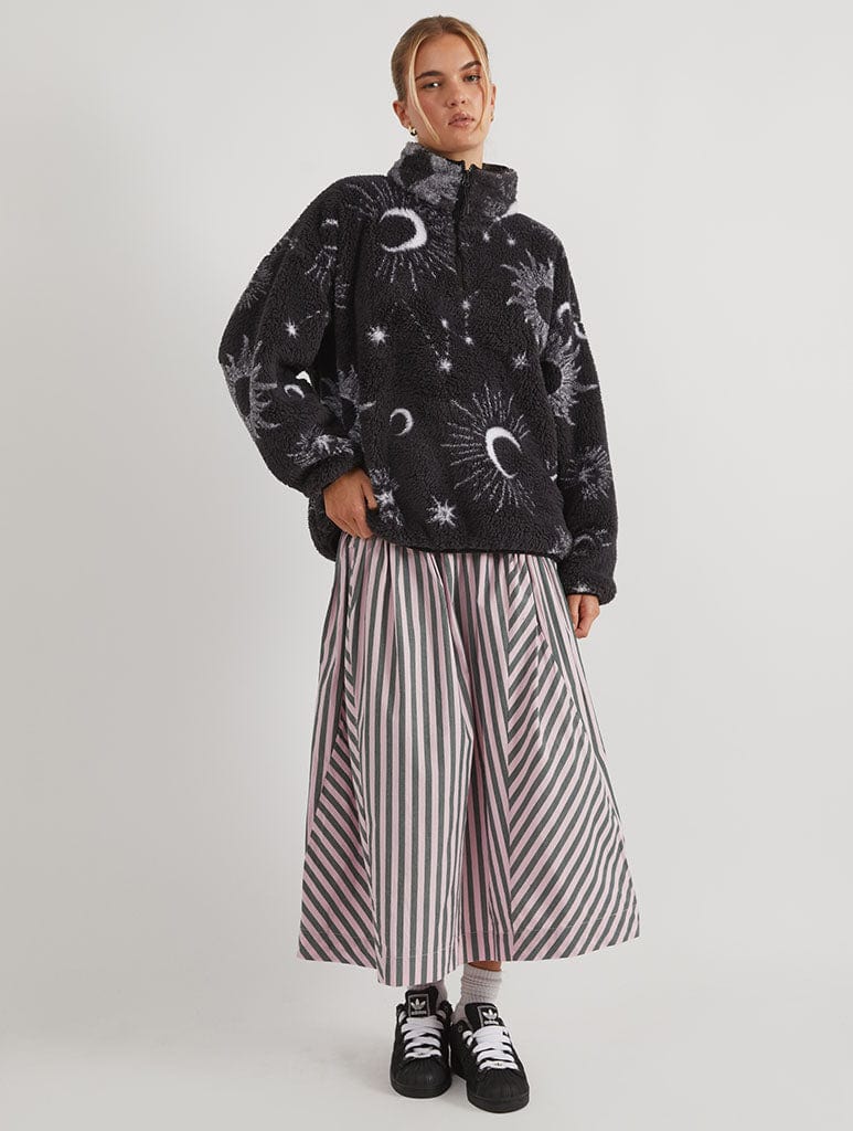 Celestial Longline Fleece Coats & Jackets Skinnydip London