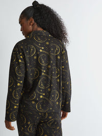 Celestial Pyjama Set in Black Lingerie & Nightwear Skinnydip London