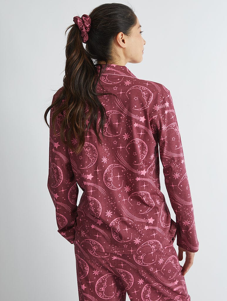 Celestial Pyjama Set in Red Lingerie & Nightwear Skinnydip London