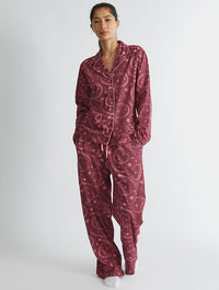 Celestial Pyjama Set in Red Lingerie & Nightwear Skinnydip London