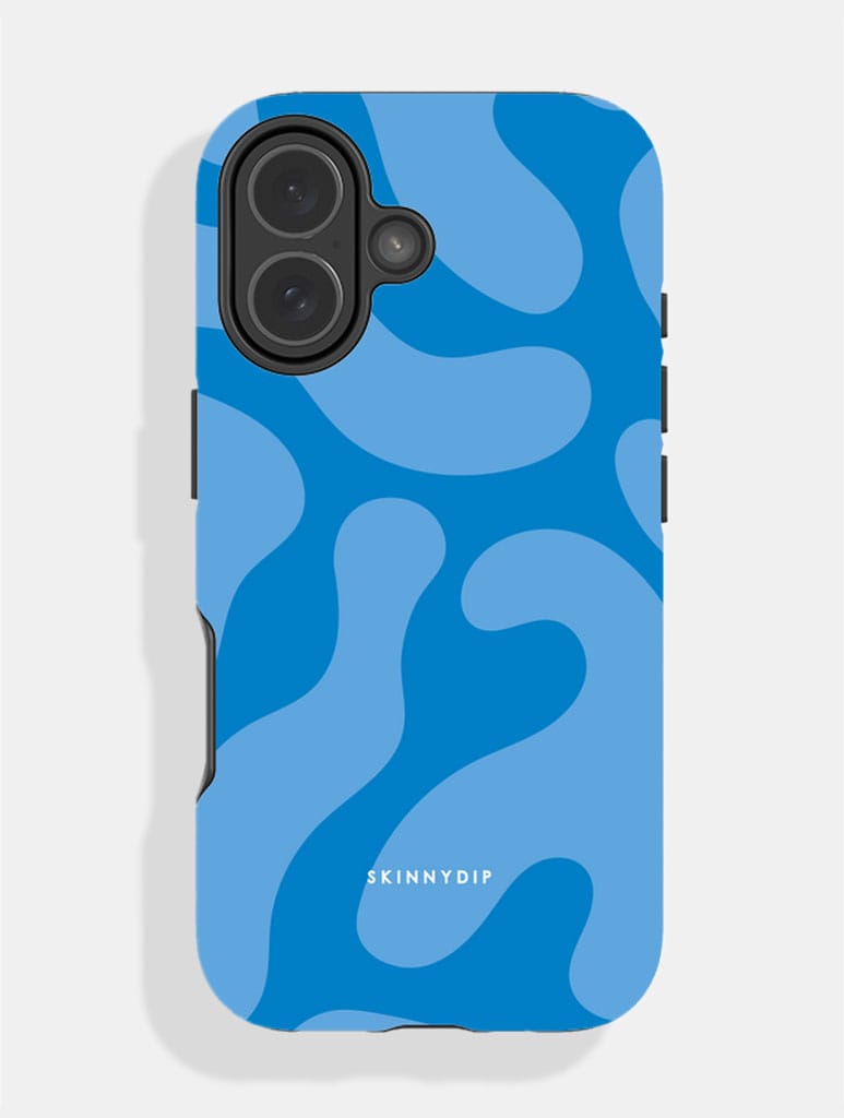 Cerulean Blue Pattern Ultra Protective iPhone Case Phone Cases Skinnydip London