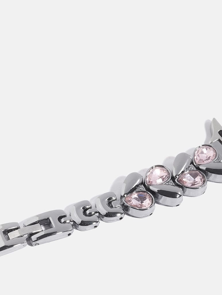 Chain Link With Pink Gem Watch Strap Watch Straps Skinnydip London