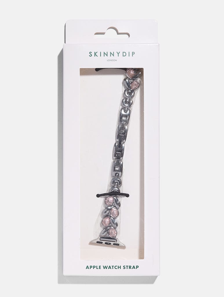 Chain Link With Pink Gem Watch Strap Watch Straps Skinnydip London