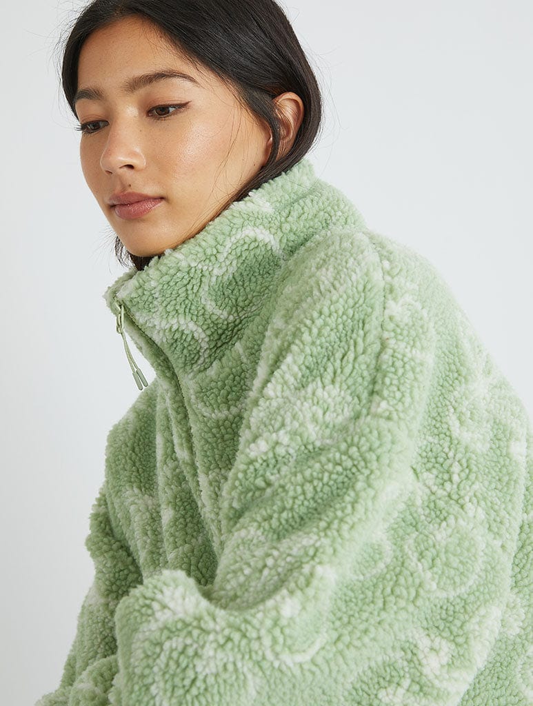 Cherry Borg Jacket Coats & Jackets Skinnydip London