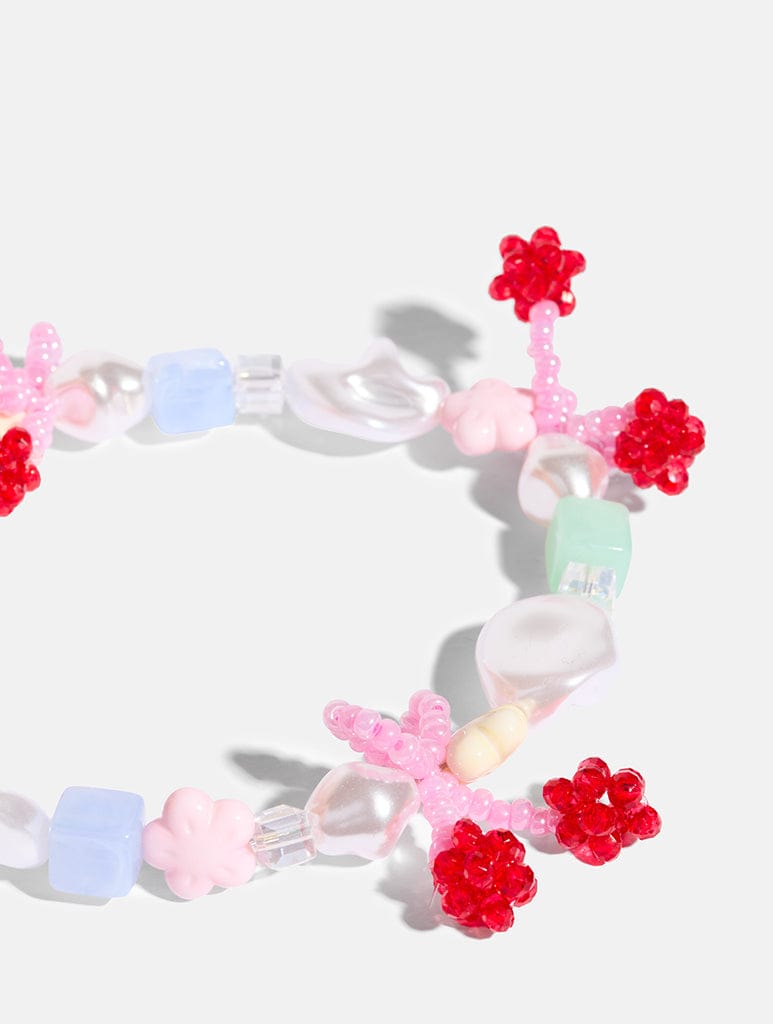 Cherry Bow Beaded Phone Charm Phone Grips Skinnydip London