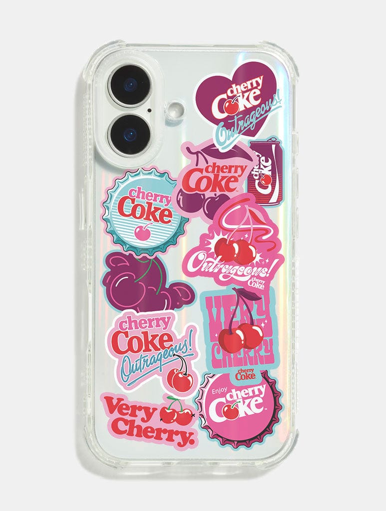 Cherry Coke Sticker Shock iPhone Case Phone Cases Skinnydip London