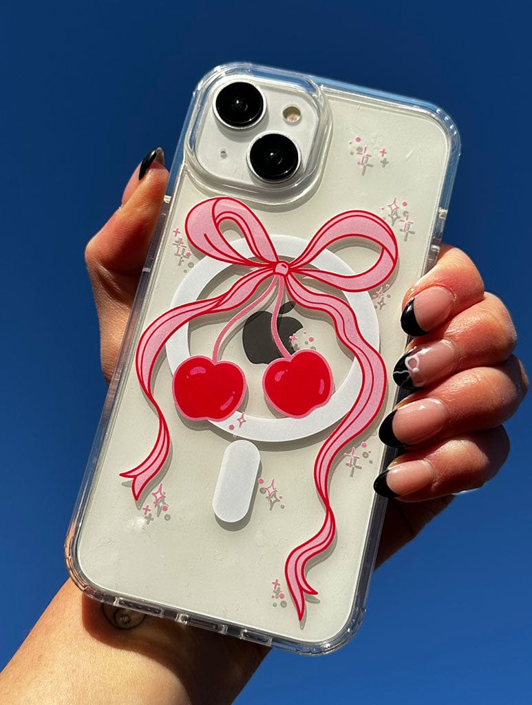 Cherry Ribbon MagSafe iPhone Case Phone Cases Skinnydip London