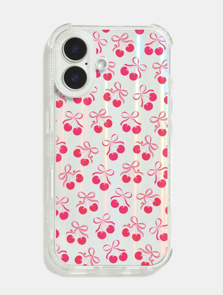 Cherry Ribbons Shock iPhone Case Phone Cases Skinnydip London