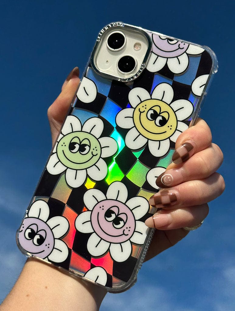 Chill Daisy Check Shock iPhone Case Phone Cases Skinnydip London