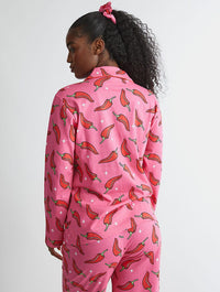 Chilli Sparkle Pyjama Set in Pink Lingerie & Nightwear Skinnydip London