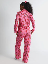 Chilli Sparkle Pyjama Set in Pink Lingerie & Nightwear Skinnydip London