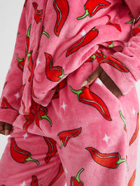 Chilli Sparkle Twosie Fleece Pyjama Set Lingerie & Nightwear Skinnydip London