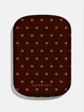 Chocolate Brown Mini Dots Portable Magsafe Charger Portable Chargers Skinnydip London