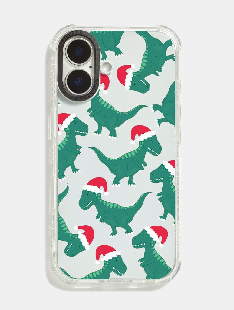 Christmas Dino Shock iPhone Case Phone Cases Skinnydip London