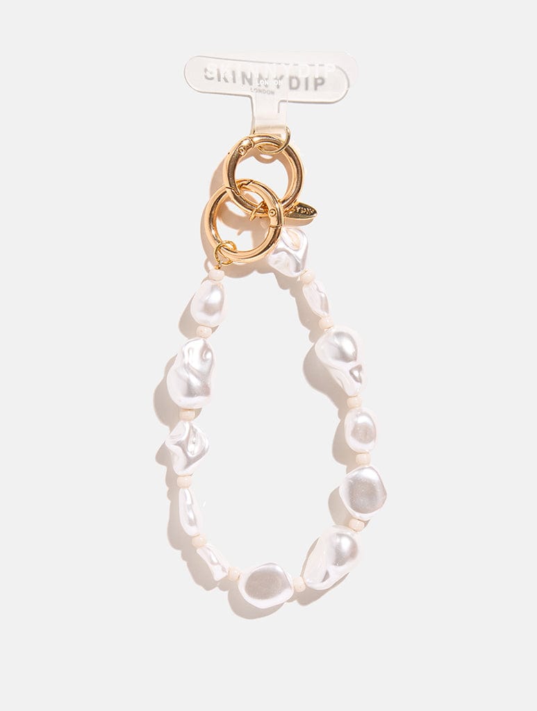 Chunky Pearl Beaded Charm Strap Phone Grips Skinnydip London