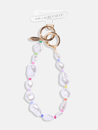 Chunky Pearl Rainbow Beaded Phone Charm Phone Grips Skinnydip London