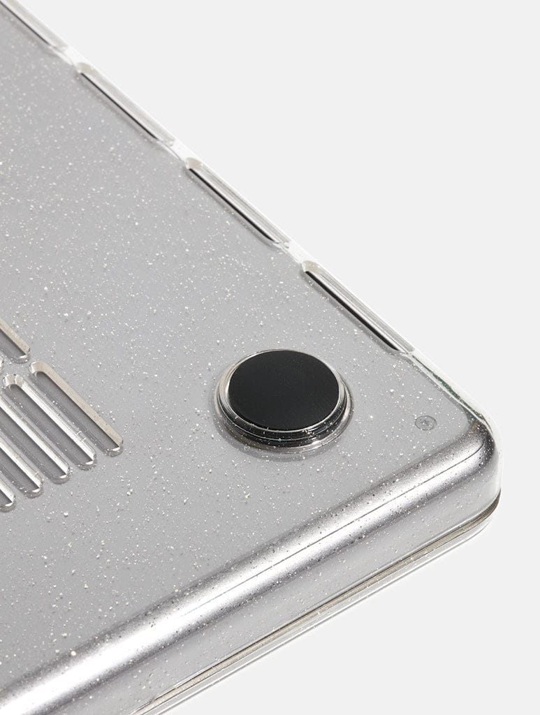 Clear Glitter Transparent MacBook Case Laptop Cases Skinnydip London