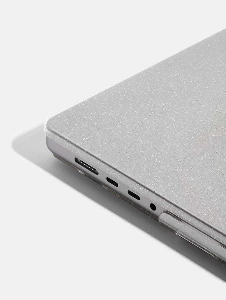 Clear Glitter Transparent MacBook Case Laptop Cases Skinnydip London