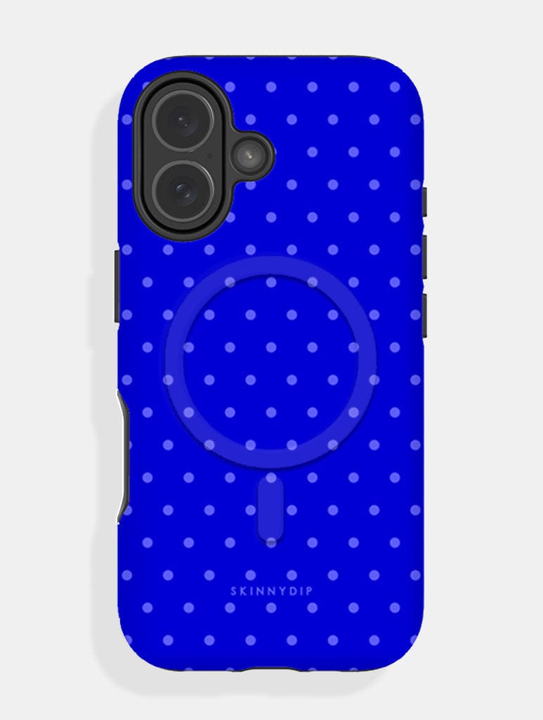 Cobalt Blue Mini Dots Magsafe Ultra Protective iPhone Case Phone Cases Skinnydip London