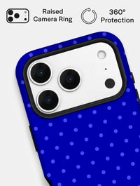 Cobalt Blue Mini Dots Ultra Protective iPhone Case Phone Cases Skinnydip London