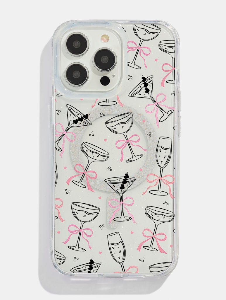 Cocktail Bows Glitter MagSafe iPhone Case Phone Cases Skinnydip London