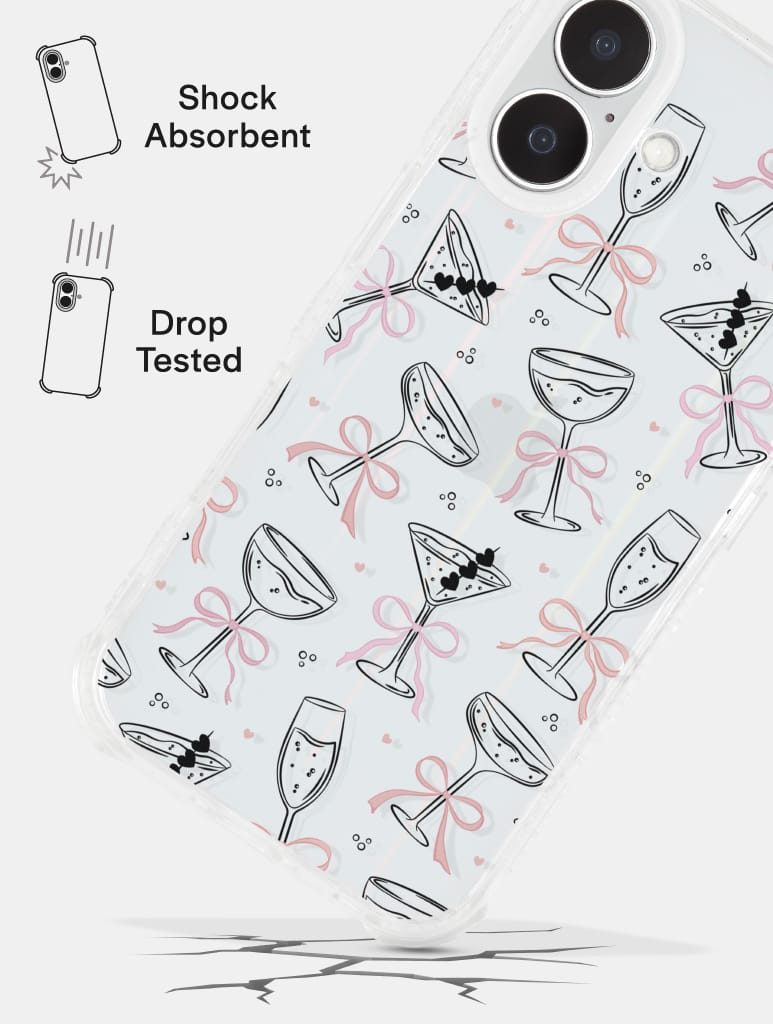 Cocktail Bows Shock iPhone Case Phone Cases Skinnydip London