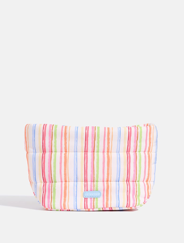 Colourful Sketchy Stripe Pillow Pouch Makeup Bag Makeup Bags & Wash Bags Skinnydip London