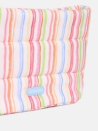 Colourful Sketchy Stripe Pillow Pouch Makeup Bag Makeup Bags & Wash Bags Skinnydip London