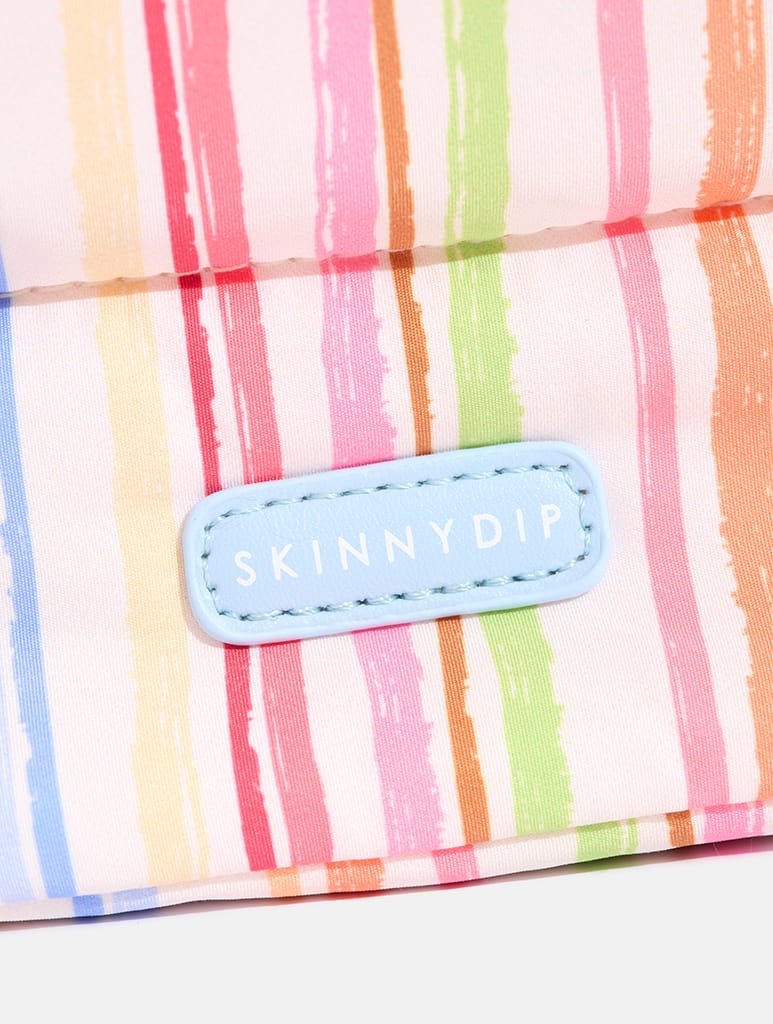 Colourful Sketchy Stripe Pillow Pouch Makeup Bag Makeup Bags & Wash Bags Skinnydip London