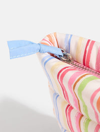 Colourful Sketchy Stripe Pillow Pouch Makeup Bag Makeup Bags & Wash Bags Skinnydip London