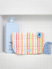 Colourful Sketchy Stripe Pillow Pouch Makeup Bag Makeup Bags & Wash Bags Skinnydip London