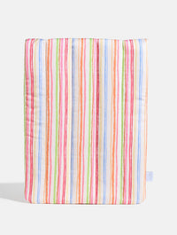 Colourful Sketchy Stripe Quilted Laptop Bow Sleeve Laptop Cases Skinnydip London