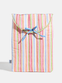 Colourful Sketchy Stripe Quilted Laptop Bow Sleeve Laptop Cases Skinnydip London