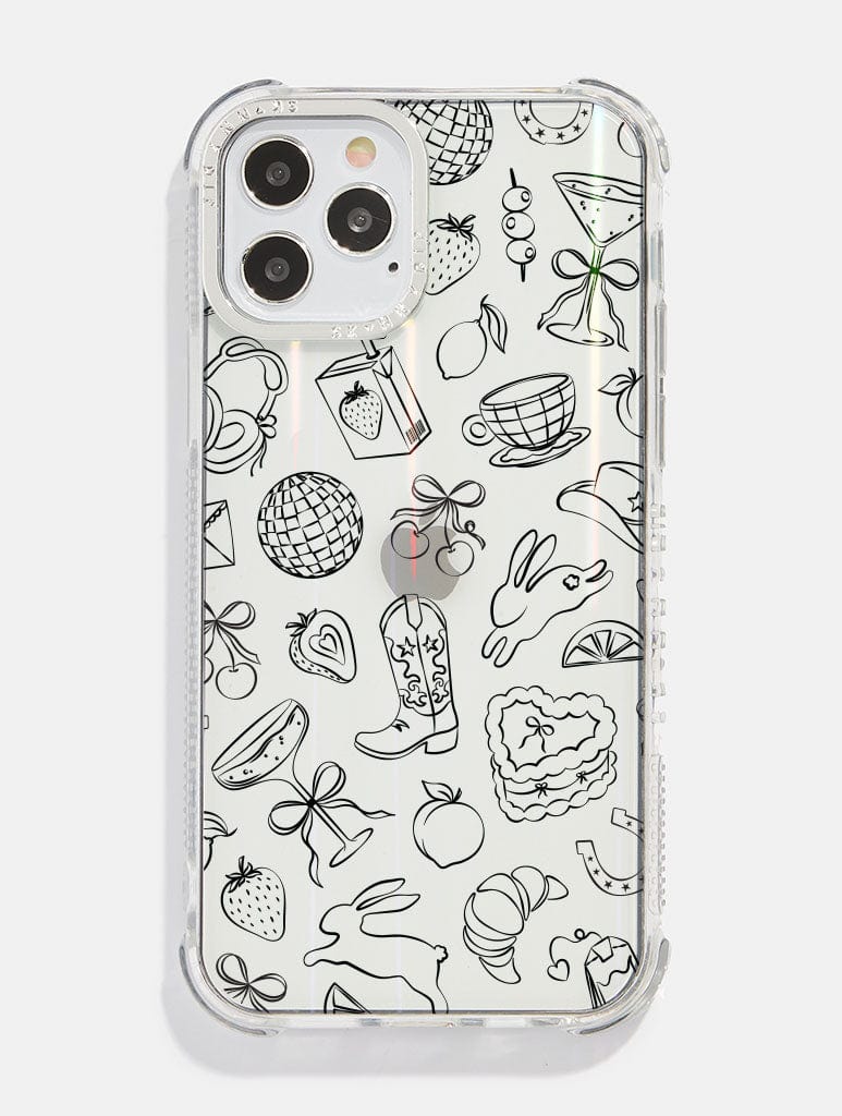 Coquette Doodle Shock iPhone Case Phone Cases Skinnydip London