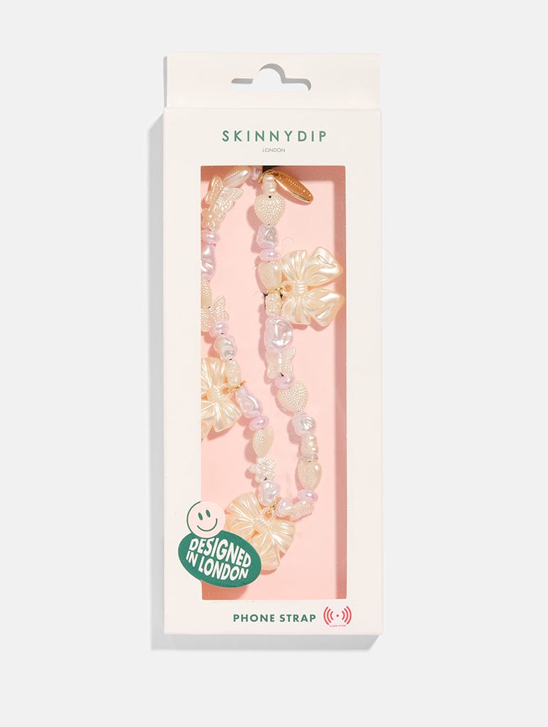 Coquette Pearl Beaded Strap Phone Grips Skinnydip London