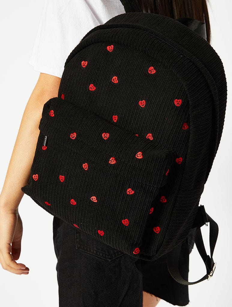 Cord Heart Backpack Bags Skinnydip London