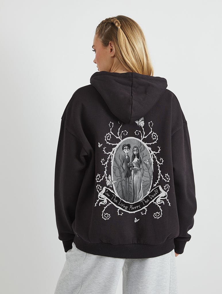 Corpse Bride Just Married Hoodie In Black | The Corpse Bride