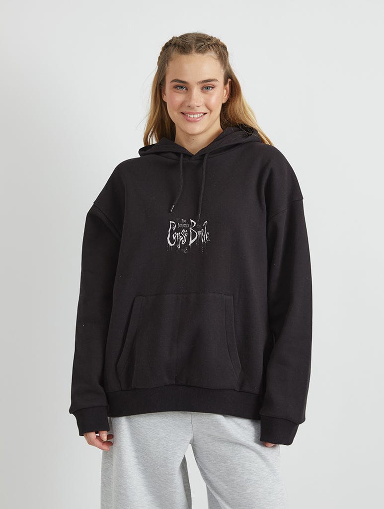 Corpse Bride Just Married Hoodie In Black Hoodies & Sweatshirts Skinnydip London