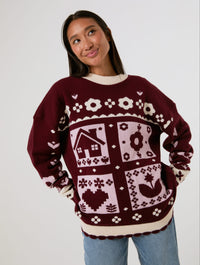 Cosy Cottage Knitted Jumper Jumpers & Cardigans Skinnydip London