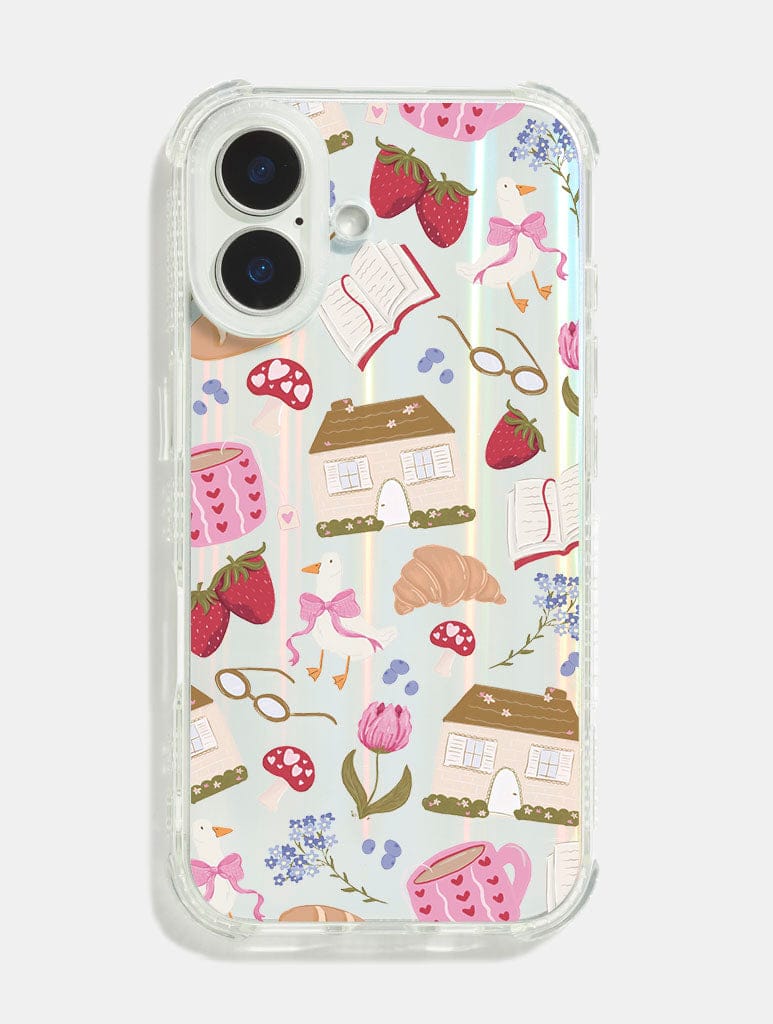 Cottagecore Pattern Shock iPhone Case Phone Cases Skinnydip London