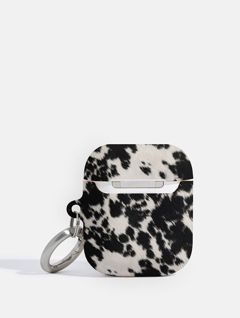 Cow Print Black And White AirPods Case AirPods Cases Skinnydip London