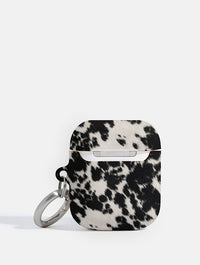 Cow Print Black And White AirPods Case AirPods Cases Skinnydip London