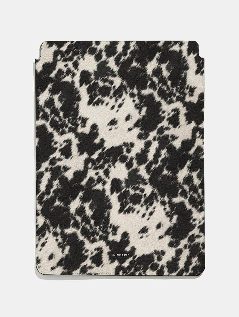 Cow Print Black and White Tablet Sleeve Tablet Cases Skinnydip London