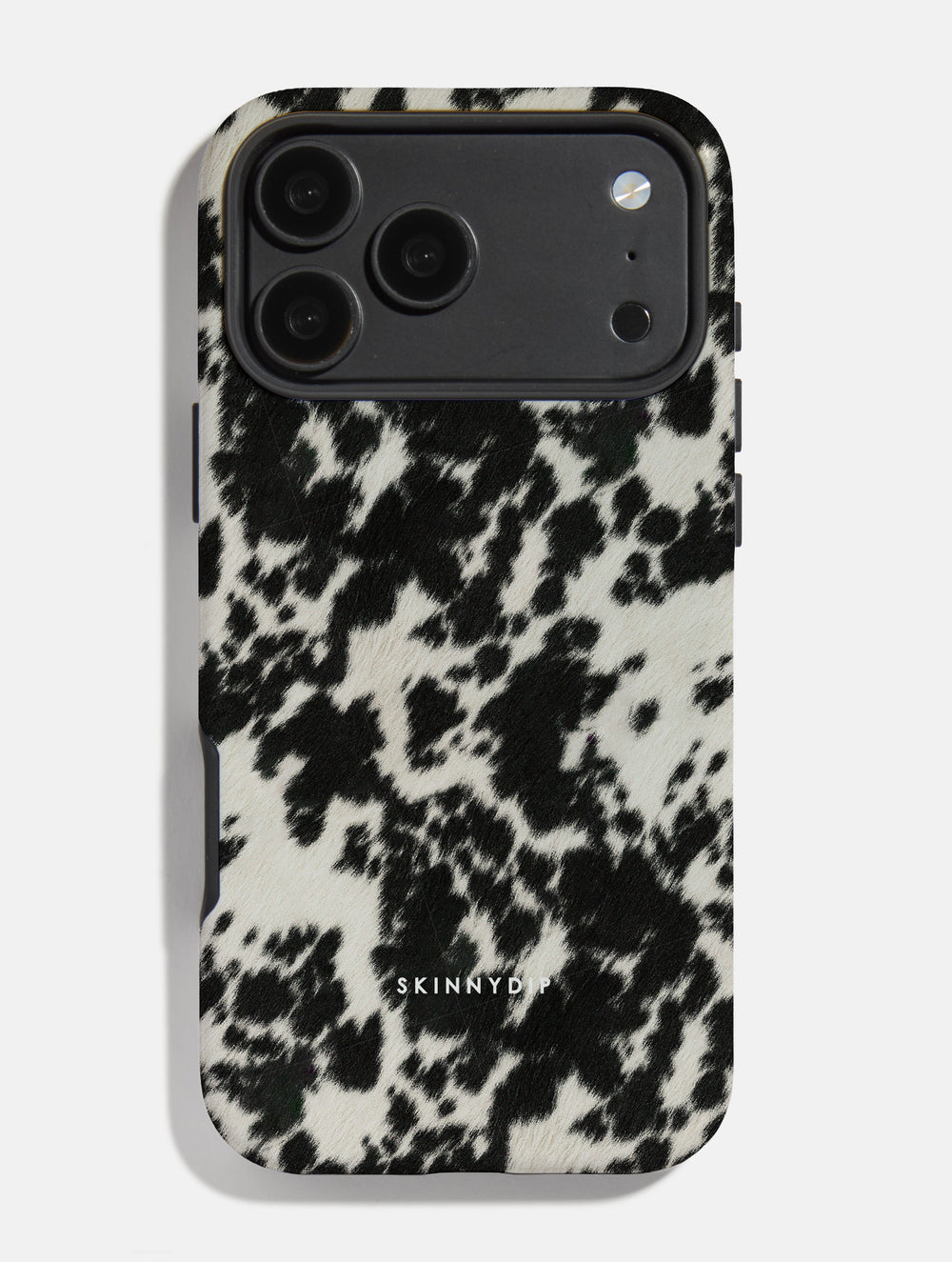 Cow Print Black and White Ultra Protective iPhone Case Phone Case Skinnydip London