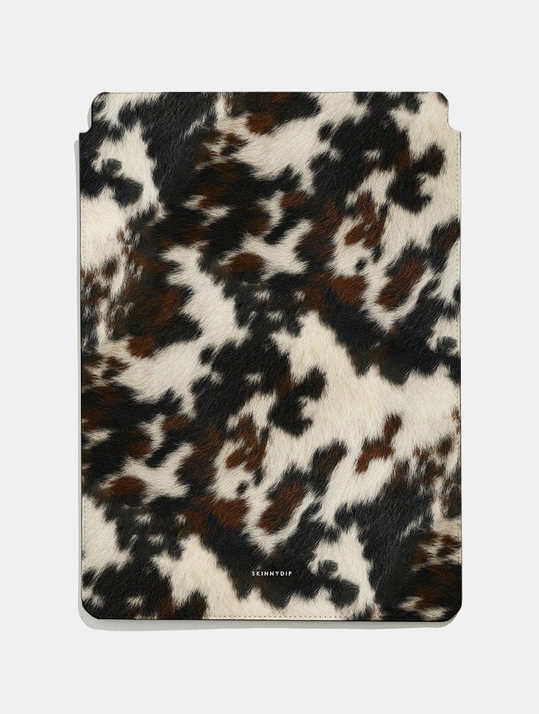 Cow Print Brown and Black Tablet Sleeve Tablet Cases Skinnydip London