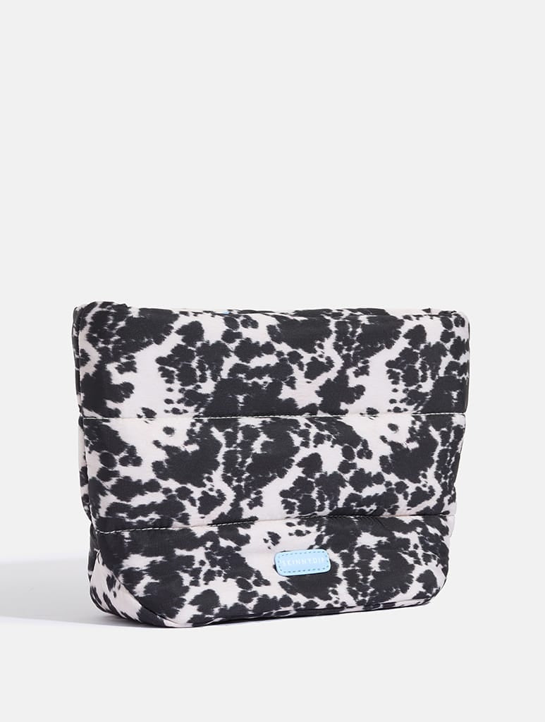 Cow Print Pillow Pouch Makeup Bag Makeup Bags & Wash Bags Skinnydip London