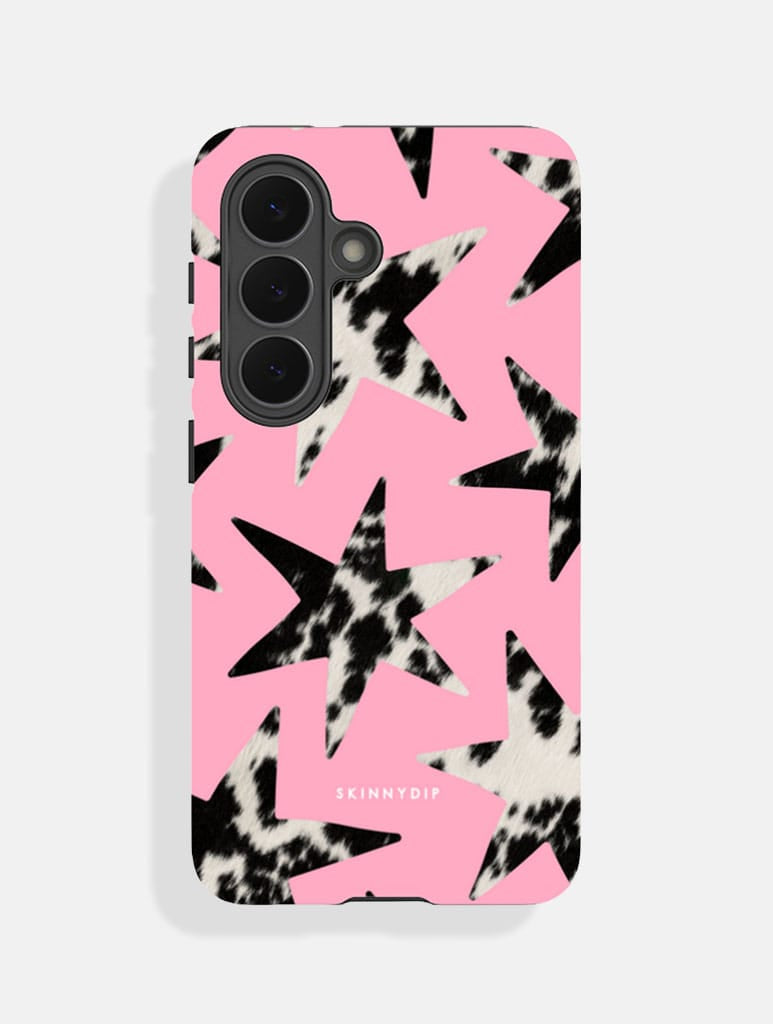 Cow Print Stars Pink Ultra Protective Samsung Case Phone Cases Skinnydip London