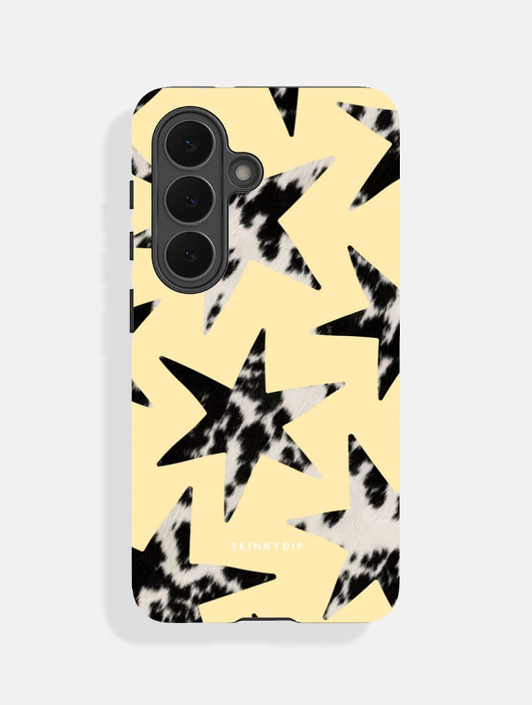 Cow Print Stars Yellow Ultra Protective Samsung Case Phone Cases Skinnydip London